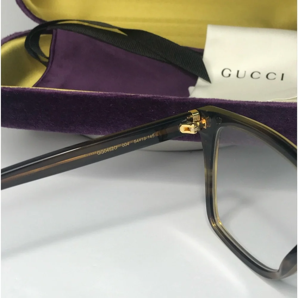 💯 - New Authentic GUCCI GG0452O 004 Oversized Eyeglasses